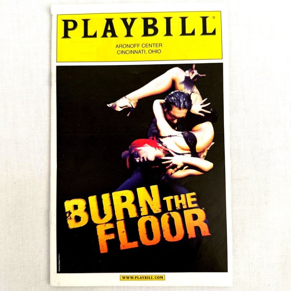 Burn The Floor Playbill 2011 Aronoff Center OH Broadway Tour Dance Musical